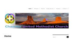 Desktop Screenshot of chandlermethodist.org