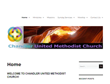 Tablet Screenshot of chandlermethodist.org